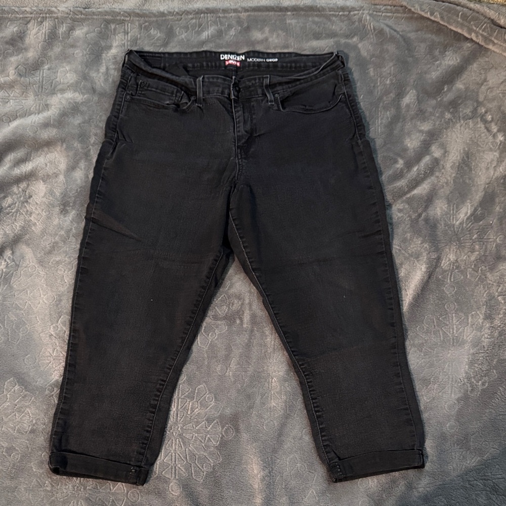 Denizen from Levi's Women's Cropped Black Jeans